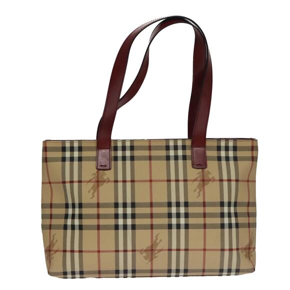 Burberry Nova Check Tote Bag Pvc Beige - Picture 13 of 16